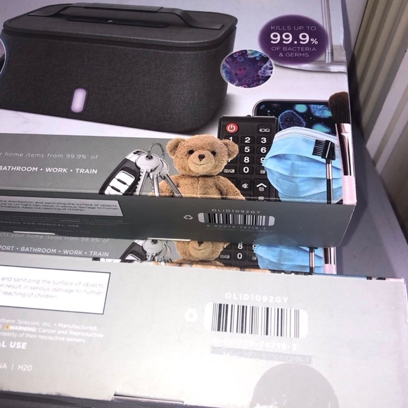 Vie Oli UV-C Portable Sanitizer Collapsible Home Bag Kills 99.9% Bacteria, Gray - Picture 5 of 5